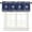 Navy Blue Snowflake, variant on Christmas Curtain Valances, Xmas Snowflake Gray Merry Christmas Rod Pocket Valance Tier Curtains Window Treatment Drapes for Kitchen Living Room Bedroom Windows, 54x18 Inch 1 Panel