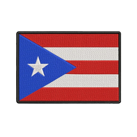 Puerto Rico Flag Embroidered Iron-on Patch