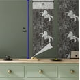 thumbnail image 5 of Ambesonne Lily Flowers Peel & Stick Wallpaper for Home, Vintage Sketch Floral, 13"x36", Charcoal Grey White, 5 of 5