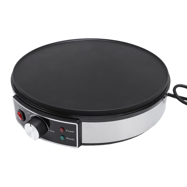 Snap up Machine, Stove with LED Indicator, Adjustable Temperature Control and Wooden Spatula for Pancakes, Omelets, Bacon, Food Stands, Cafeterias Cafeteria