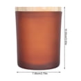 thumbnail image 2 of KALLORY 3Sets Candlelight Dinner Supply Candle Cups Glass Material for Home Decor Elegant Design, 2 of 7