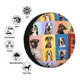thumbnail image 4 of Haiem Spare Tire Cover , Wheel Cover with funny dogs printed, Camper Spare Tire Cover Fit for Jeep Wrangler Rv SUV Truck Travel Trailer-14 inch, 4 of 6