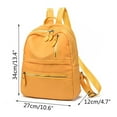 thumbnail image 4 of AMERTEER Male Female Students Solid Color Backpack Outdoor Leisure Campus Backpack Youth Simple Schoolbag，Gift, 4 of 7