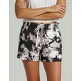 thumbnail image 3 of Real Essentials 3 Pack: Women's Pajama Shorts Sleep Lounge Sweatshorts Comfy Sleepwear Bottoms (Available In Plus Size), 3 of 4