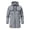 Z001#-Light Gray, variant on Men's Lightweight Waterproof Hooded Softshell Rain Jacket Long Windbreaker (White XL)