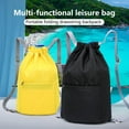 thumbnail image 2 of Fairnull Basketball Bag Drawstring Foldable Water-proof Large Capacity Men Women Backpack Outdoor Activities, 2 of 10