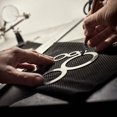thumbnail image 3 of Herramientas de trabajo de cuero con plantilla de círculo de metal, plantillas de cuero para trabajos de cuero, punzón de esquina de cuero, regla de corte de esquina de cuero redonda para pr, 3 of 5