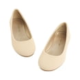 thumbnail image 5 of Dream Pairs Kids Girls Princess Flat Shoes Dress Shoes Slip On Wedding Shoes New-Muy Nude/Nubuck Size 8, 5 of 5