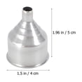 thumbnail image 2 of ADDHAT 10Ud Embudo De Cocina Para Líquidos Acero Inoxidable Con Asa Antióxido Plata, 2 of 8
