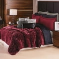 thumbnail image 2 of Cobertor Pachicalientito Shaggy Vino Matrimonial Colchas Concord 180x220 cm, 2 of 5