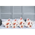 thumbnail image 2 of Ambesonne Watercolor Throw Pillow Cover 4 Pack, Colorful Wildflowers, 20", Scarlet Dark Green, 2 of 7