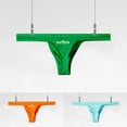 thumbnail image 4 of Mens Briefs Low-rise Bulge Pouch Thong T-back G-string Bikini Underwear Undies, 4 of 8