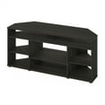 thumbnail image 2 of Furinno Jensen Corner TV Stand TV up to 55 Inches, Espresso, 2 of 7