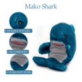 thumbnail image 2 of The Petting Zoo Mako Shark Peluche de peluche regalos para niños Nuggetz Sealife Animals Shark Plush Toy 6 pulgadas, 2 of 3