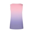 thumbnail image 5 of WCMZJ Womens Summer Tank Tops Sleeveless T Shirt Casual Loose Fit Tunic Blouses Pink XXL, 5 of 6