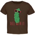 thumbnail image 1 of Vegetable Pickle Dill Deal With It Toddler T Shirt, 1 of 1