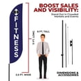 thumbnail image 3 of Fitness Sign feather flag Pole Kit for Outdoor by Mavis Printing | 15 FEET Long Polyester Outdoor Banner Flag Stand for Easy Hang | HD Print Swooper Flag Pole Mount to Advertise Fitness, 3 of 7