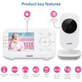 thumbnail image 2 of VTech Digital Baby Monitor with Temperature Sensor, 1 Count, White, 2 of 5