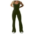 thumbnail image 2 of Womens Yoga Leggings Tight Fitting Lifting Jumpsuit with Chest Pad High Waist Workout Gym Pants, 2 of 5