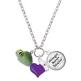 thumbnail image 1 of Delight Jewelry Resin Sea Turtle - Purple Heart Nurse Strong Zoe Necklace, 1 of 4