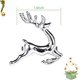 thumbnail image 2 of Set of 8 Christmas Silver Elk Napkin Rings- Chic Napkin Holder Alloy Napkin Ring for Xmas, Thanksgiving, Holidays Party Dinning Table Setting Weddings Gathering Decoration, 2 of 5