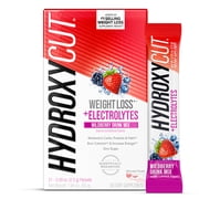 Hydroxycut Original Weight Loss Powder Drink Mix Packets, Burn Calories, Increase Energy, Wildberry Blast, 21 Count