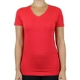 thumbnail image 2 of GBH Juniors V-Neck Cotton Stretch Short Sleeve Tees, 2 of 3