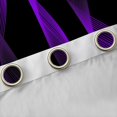 thumbnail image 4 of jejeloiu Modern Abstract Geometric Curtains Pack of 2 (42x84 Each),Purple Black Stripe Curtains Blackout For Girls Boys, 4 of 6