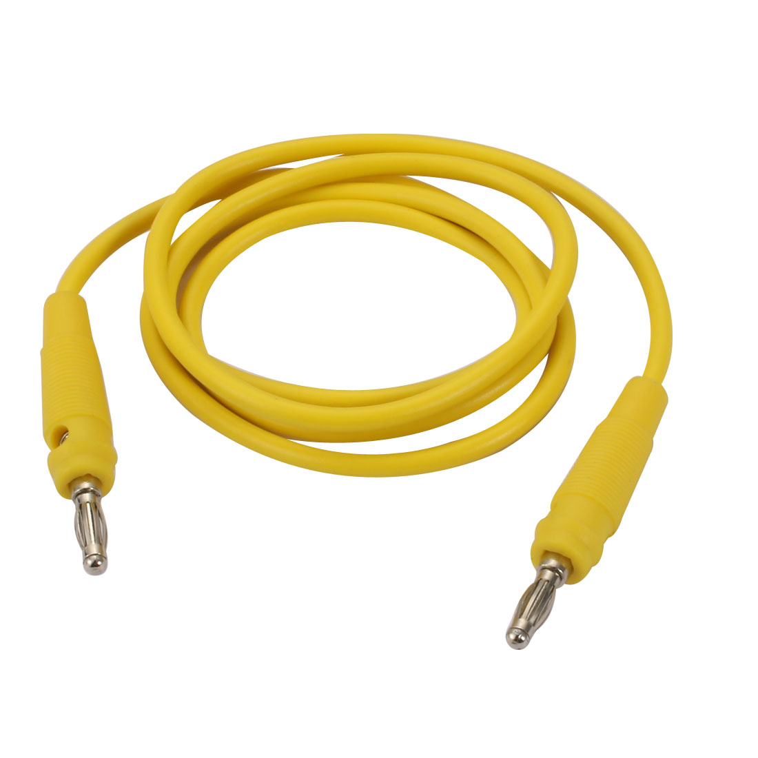 Banana Connector Cable Yellow Jumper Silicone Wire Test Leads 1m Length