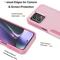 thumbnail image 6 of For Moto G Stylus 5G (2023 Only) | XT2315 Case, 2 in 1 Heavy Duty Armor Shockproof Cases,Hisdou Hybrid Dual Layer Rubber Drop Protection Grip Plastic Bumper Sturdy Phone Cover -Pink, 6 of 6