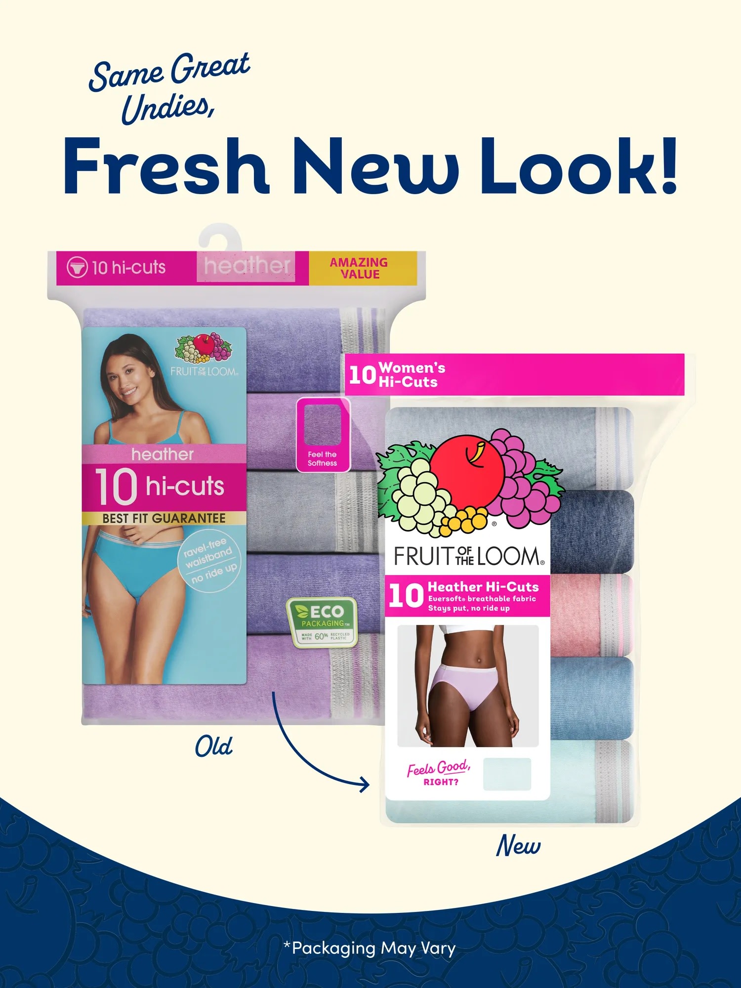 Fruit of the Loom Women's Cotton Hi-Cut Brief, 10-Pack photo 8
