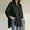 Black, variant on Womens Plus Size Top Curvy Fit Relaxed Fit Oversized Top with Patch Pocket Roll Up Sleeve for Home Office or Daily Comfort,Black XXXXL