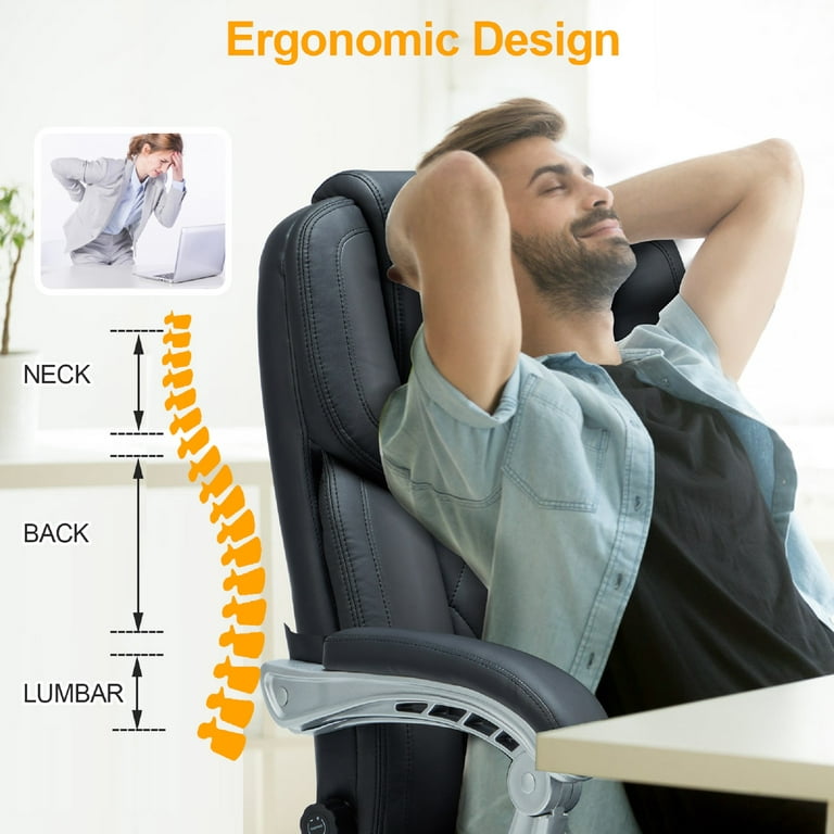 Homrest Ergonomic Executive Office Chair, Massage Office Chair w