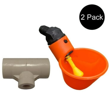 RAParts 2 Automatic Waterer Drinker Cups Chicken Coop Poultry Chook Bird Turkey Drink