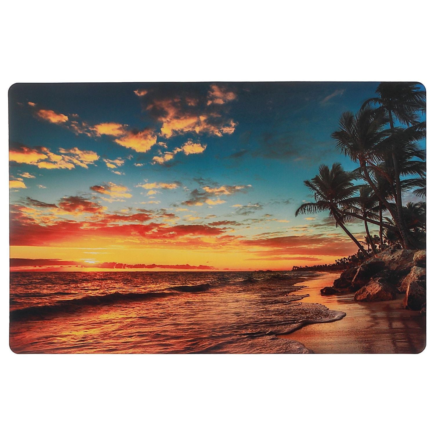 Plastic Placemat Sunset - Set of 12