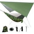thumbnail image 4 of Shetay Camping Hammock - 114*55" Hammocks with Mosquito Net Tent and Rain Fly Tarp, Portable Single & Double Nylon Hammock with Heavy Duty Tree Strap, Outdoor Yard Backpacking Survival Hiking Travel, 4 of 6