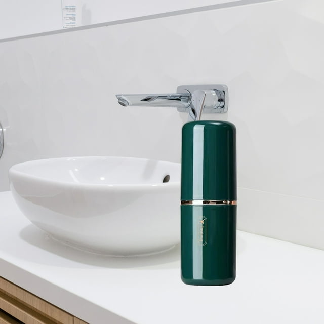 Ohmyroo Gobelet de Toilette de Voyage Portable pour la Maison, l'Extérieur, le Voyage, la Salle de Bain, Rangement de Articles de Toilette Compact