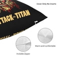 thumbnail image 5 of Attack On Titan Square Pillow Case Pillow Holder Soft Decorative Pillow Sham Cushion Cases Pillowcase 20"X20", 5 of 7