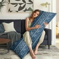 thumbnail image 4 of Boho Long Body Pillow Cover – Soft & Breathable Ethnic Fabric, Hidden Zipper, 20"x54", Stylish Abstract Tribal Print – Gift for Side Sleepers, Pregnancy, Home Decor, 4 of 6