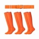 thumbnail image 1 of HAYAN Baseball or Softball Sock and Belt Combo Set 3 Football Baseball Socks with Softball Belt for Kids Youth Adult, 1 of 1