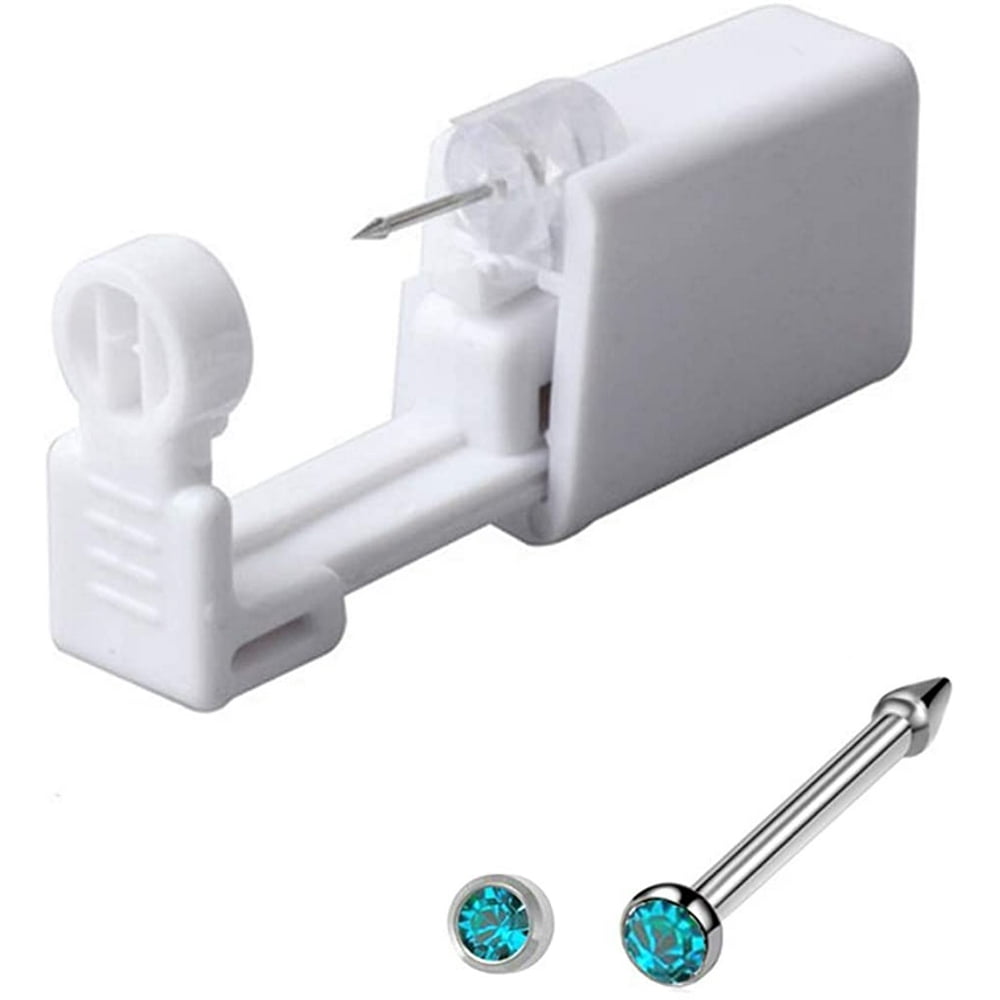 Nose Piercing Gun Disposable Safe Sterile Piercing Unit For Self Nose