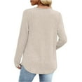 thumbnail image 4 of Long Sleeve Shirts for Women Fall Sweater Tops Dressy Casual Blouses Pleated V Neck Tunic Tops for Leggings, 4 of 5