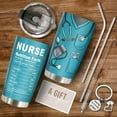 thumbnail image 4 of Nurse Gifts for Women Men - 20 Oz Nurse Tumbler Cup, Nutrition Facts Tumbler, Nurses Week Gift for Her, Nursing Gift, Nursing School Graduation, Appreciation Gifts for RN Nurses, 4 of 6