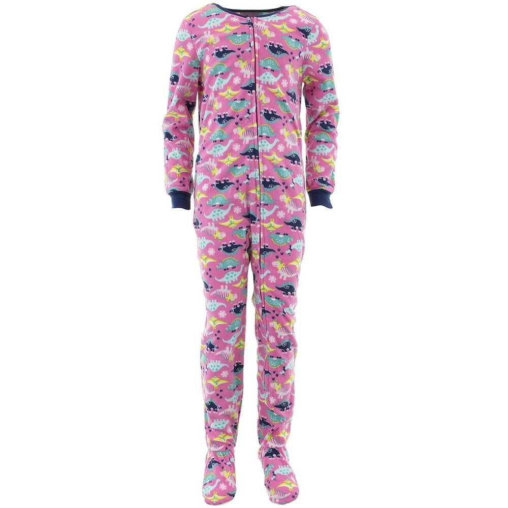 Rene Rofe Girl Rene Rofe Girls Dinosaurs Pink Footed Pajamas XL/1416