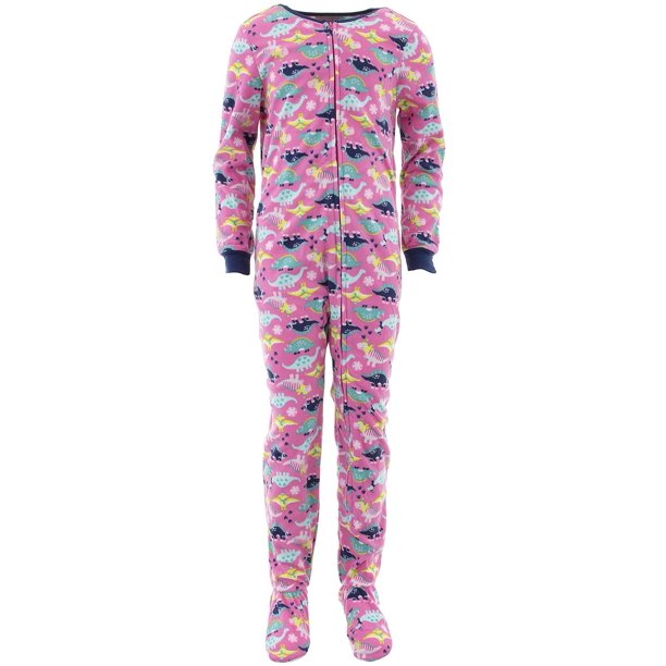 Rene Rofe Girl - Rene Rofe Girls Dinosaurs Pink Footed Pajamas XL/14-16 ...