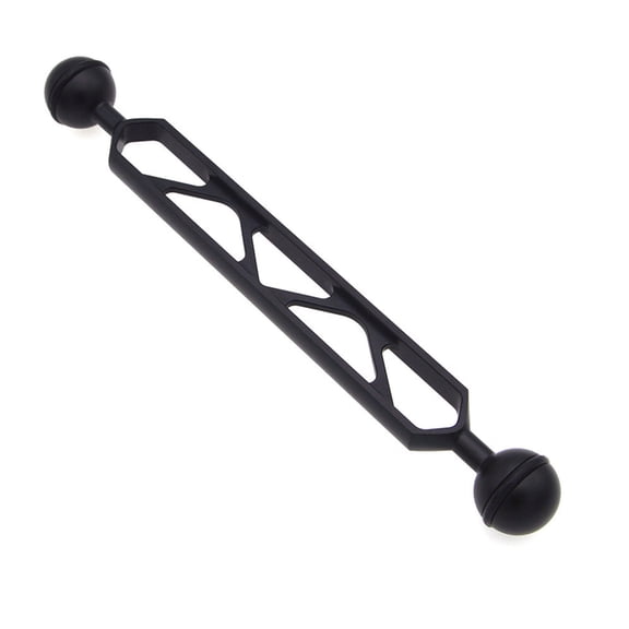 Apooke 8" Double Ball Arm System Connector Ball Head Extension Bar Waterproof for Video Light Diving Camera Tray Handle