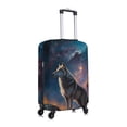 thumbnail image 3 of Fotbe Night Sky Wolf Luggage Cover Protector,Suitcase Protector,Scratch and Dirt Resistant,Fits 18-32 Inch Luggage-Small, 3 of 9