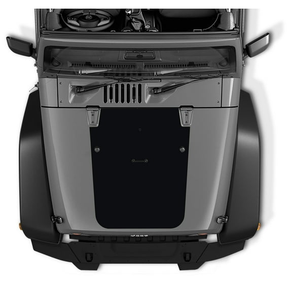 Collectible Decals JK/JKU Blackout Hood Vinyl Decal Graphic for Wrangler 2007-2016