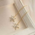 thumbnail image 2 of Xihbxyly Pendientes de Magnetherapy, Diseño Floral Brillante, Mejora La Salud Linfática, Borla Ajustable, Uso Diario, Accesorio Elegante, Cómodos y con Estilo., 2 of 4