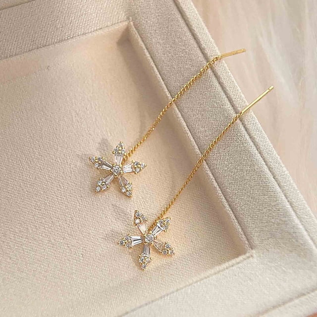 Xihbxyly Pendientes de Magnetherapy, Diseño Floral Brillante, Mejora La Salud Linfática, Borla Ajustable, Uso Diario, Accesorio Elegante, Cómodos y con Estilo.